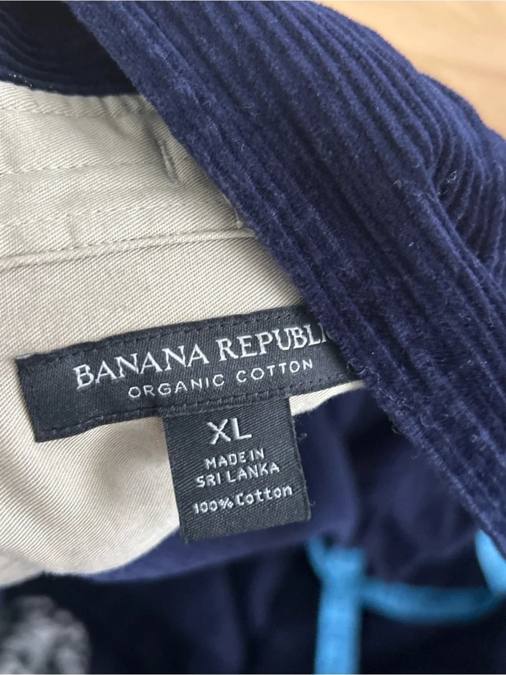 Banana Republic Navy Corduroy Button-Up Jacket